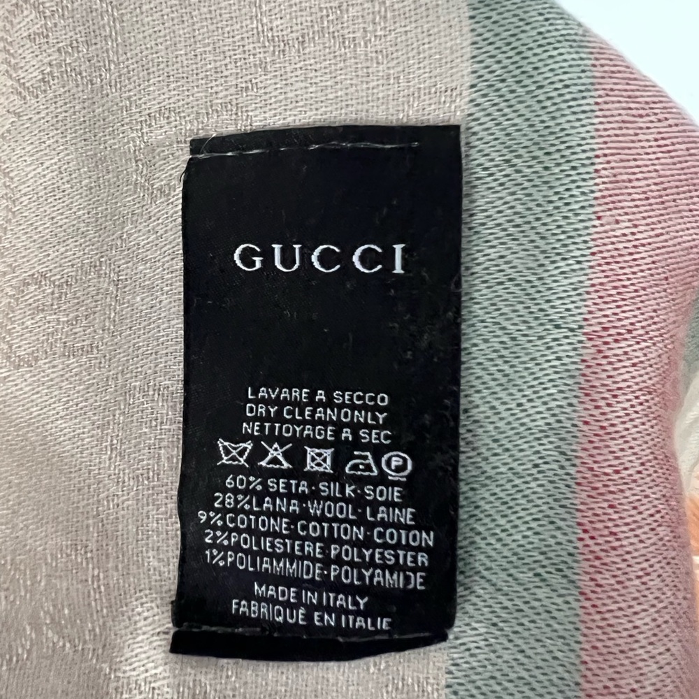 Gucci wool/silk palatine/scafr - Picture 6 of 6
